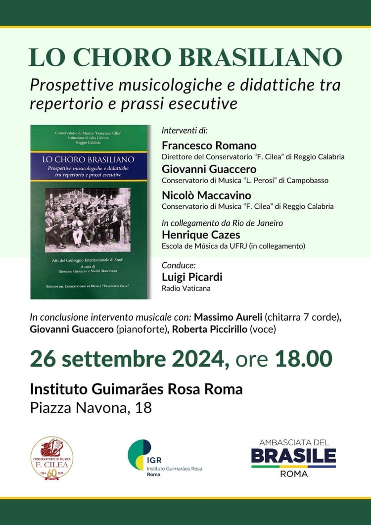 Lo Choro Brasiliano - Presentazione a Roma 26-09-2024